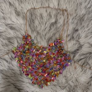 Iridescent chain mail top. Like new. One size.